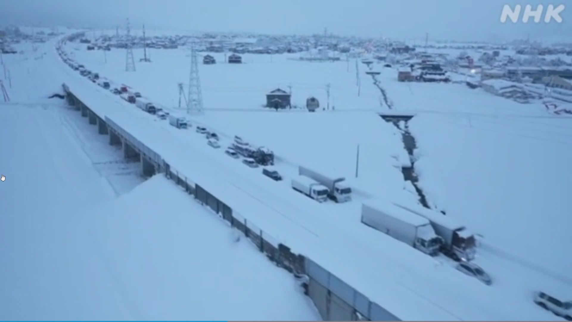 日本中部廣泛地區下暴雪　預計大雪會持續至周末