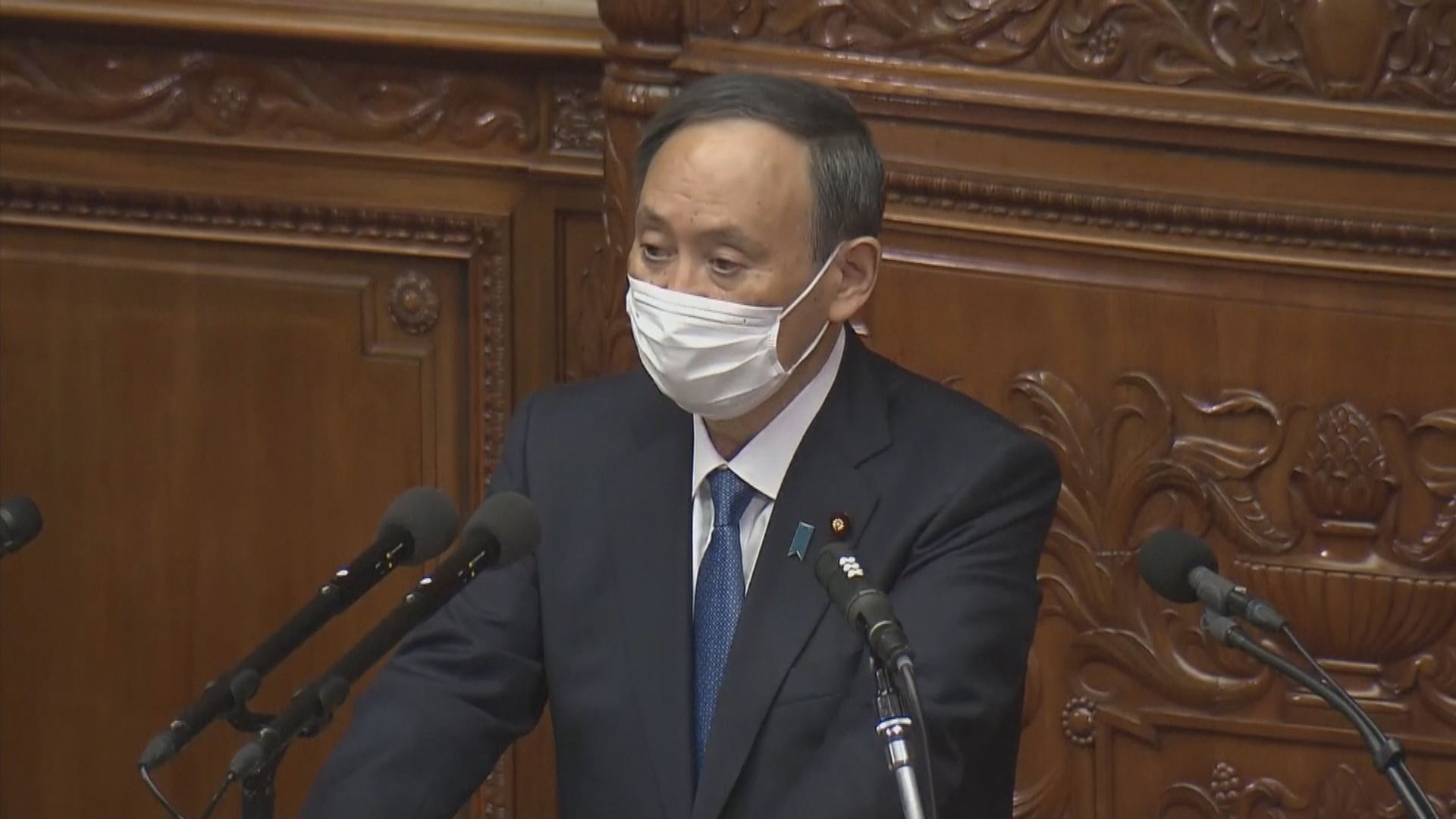 菅義偉稱會站在最前線對抗疫情　重申東京奧運如期舉行