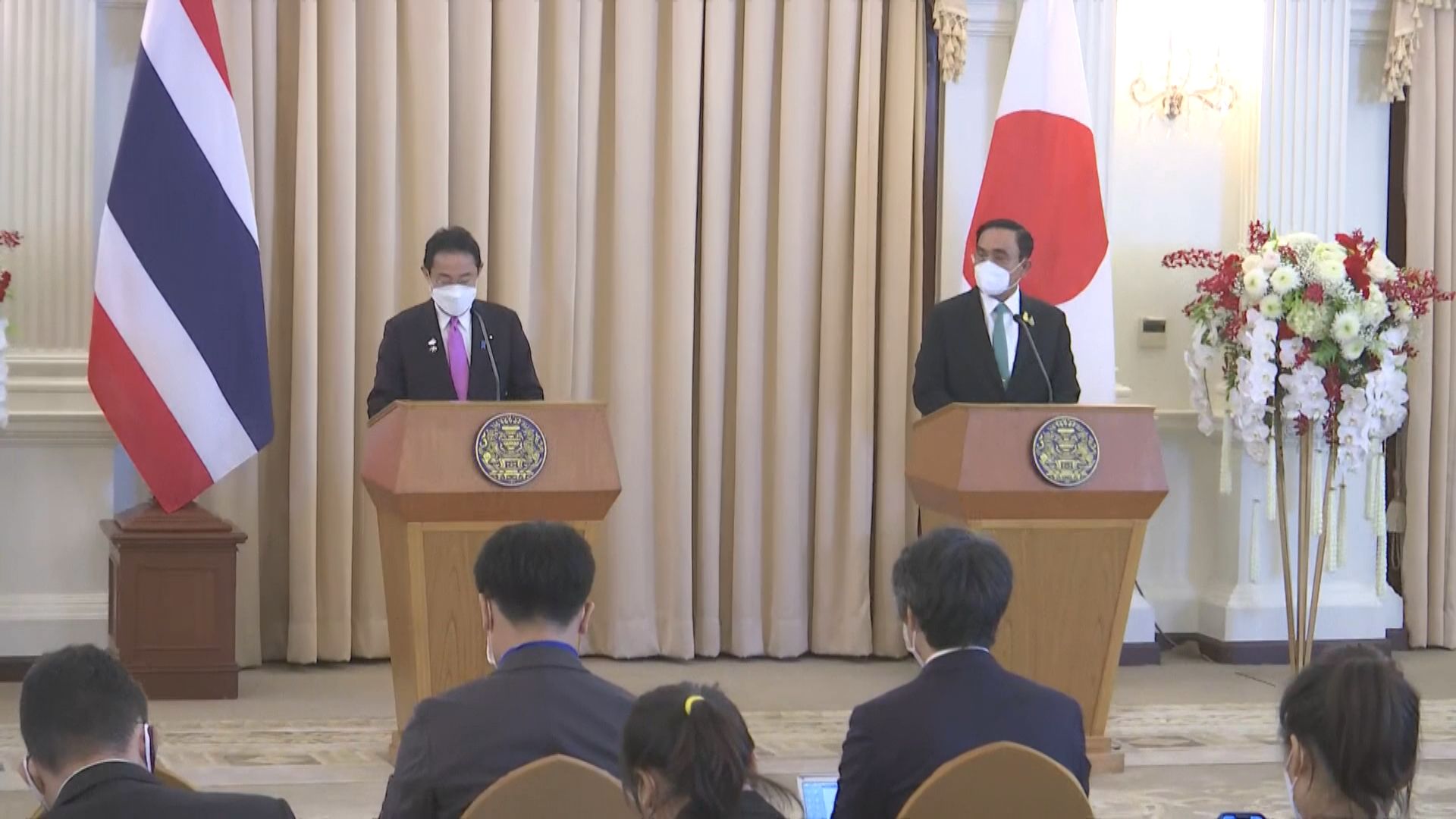 岸田文雄訪泰　與總理巴育會面