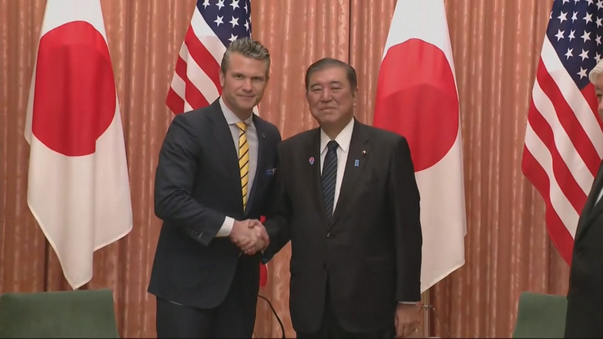 海格塞斯訪日強化美日同盟　表明日本在應對中國挑釁上不可或缺