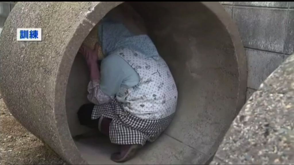 日本新潟縣舉行導彈疏散演習