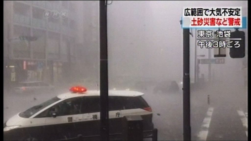 日本受惡劣天氣影響東京下雹