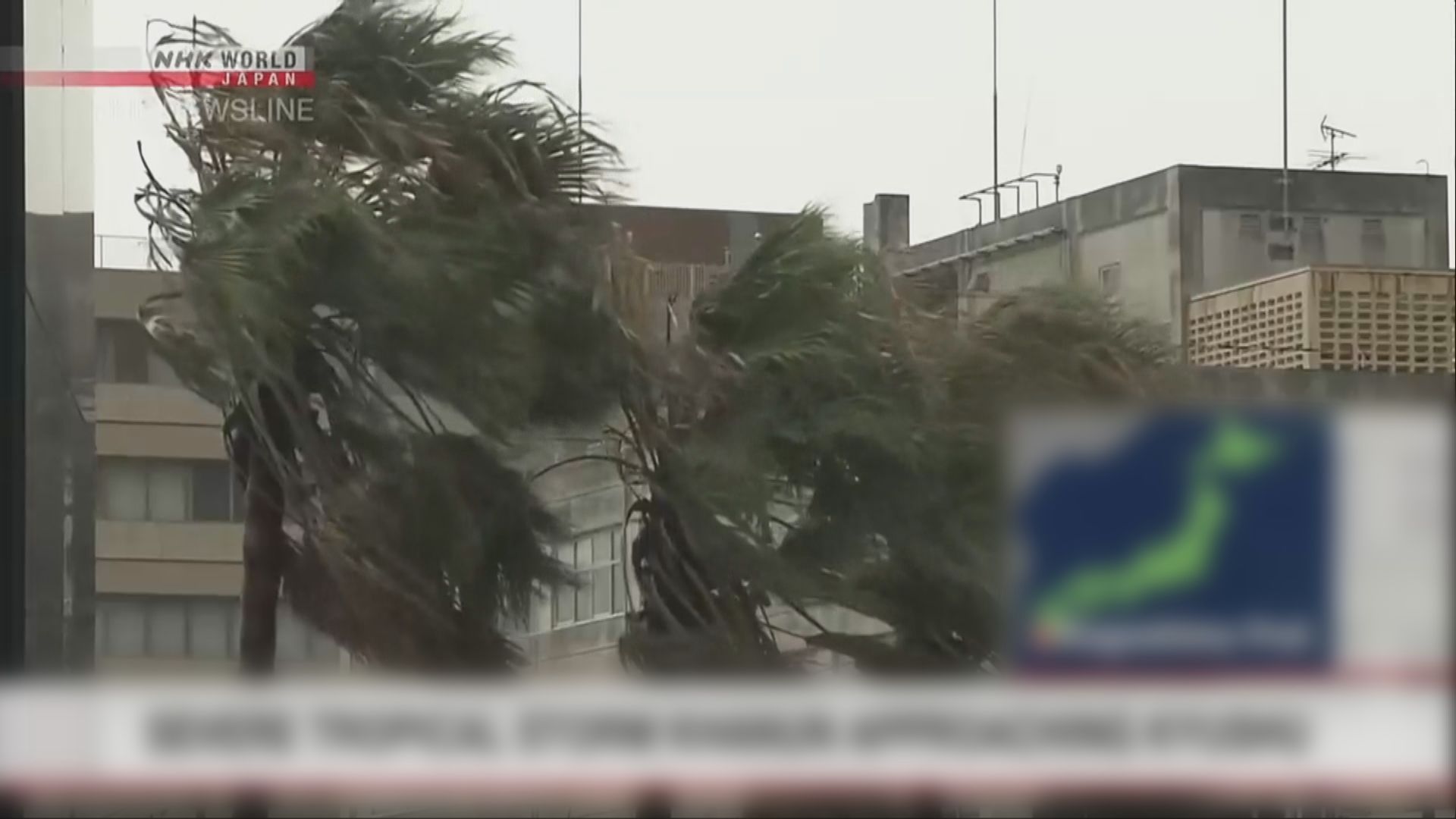 卡努橫過日本九州以西海域 逼近朝鮮半島