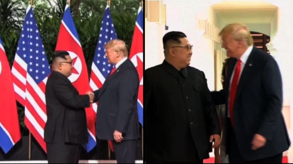 【特金會】世紀握手12秒！特朗普輕推「迷失」金正恩