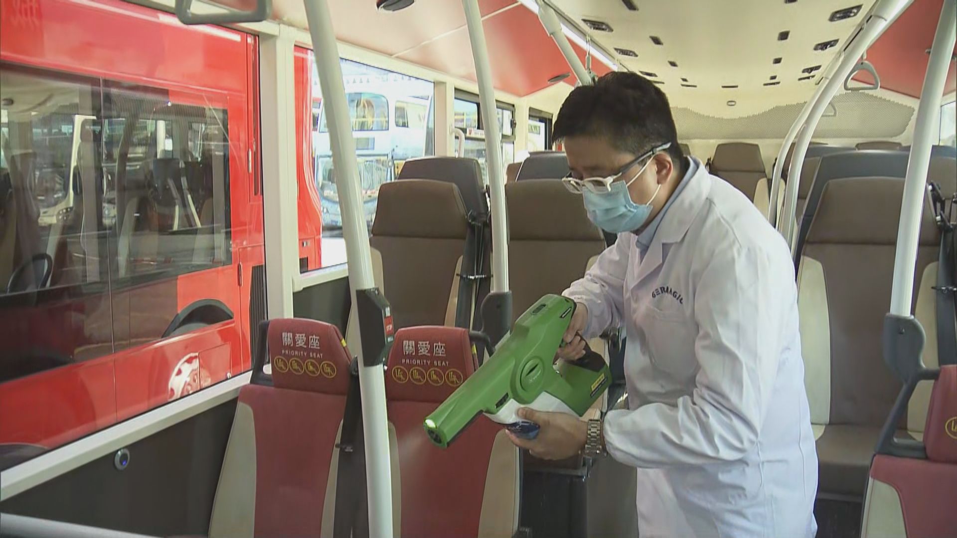 九巴加強防疫措施　全線車隊噴灑殺菌塗層及設消毒搓手液