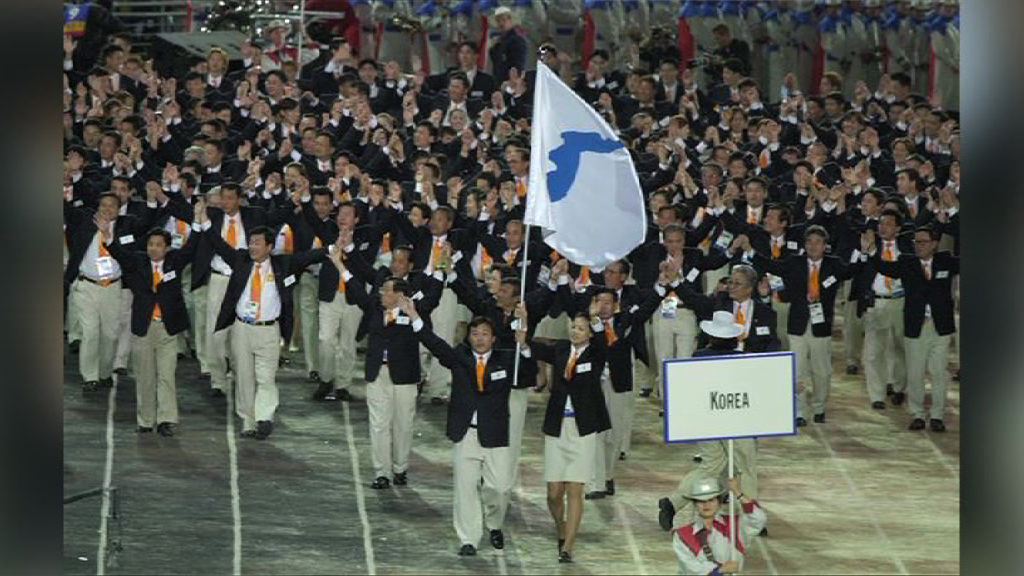 兩韓多次在大型運動會共舉統一旗