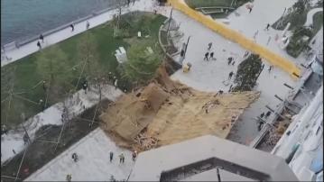 啟德地盤冧棚架兩死 工權會指棚架臨時加建