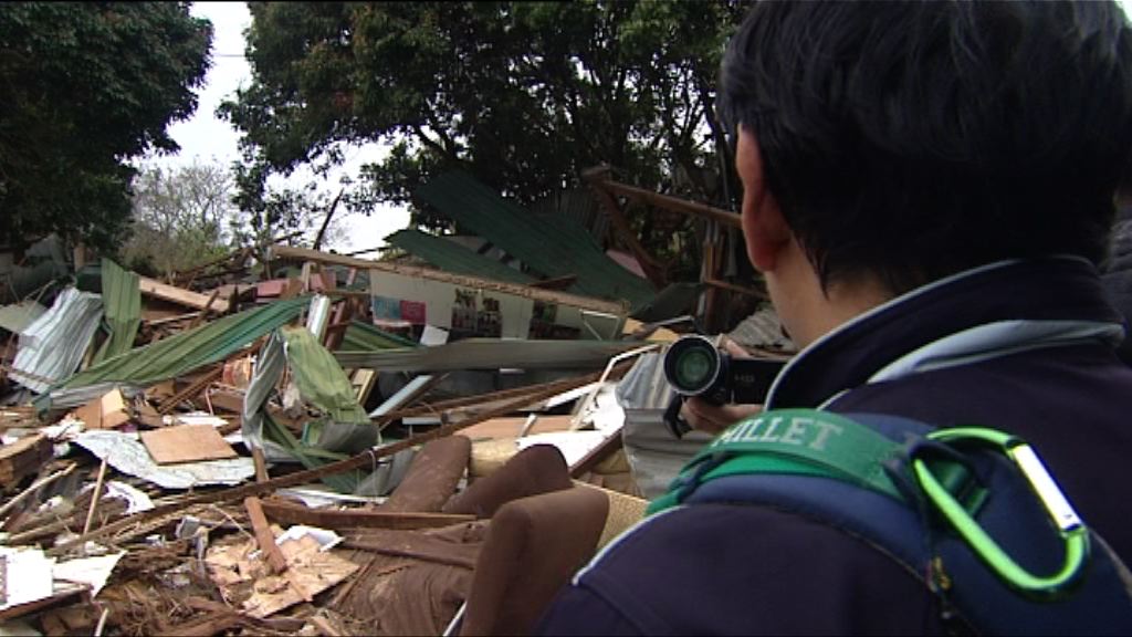 古洞北村部分寮屋被推土機剷平