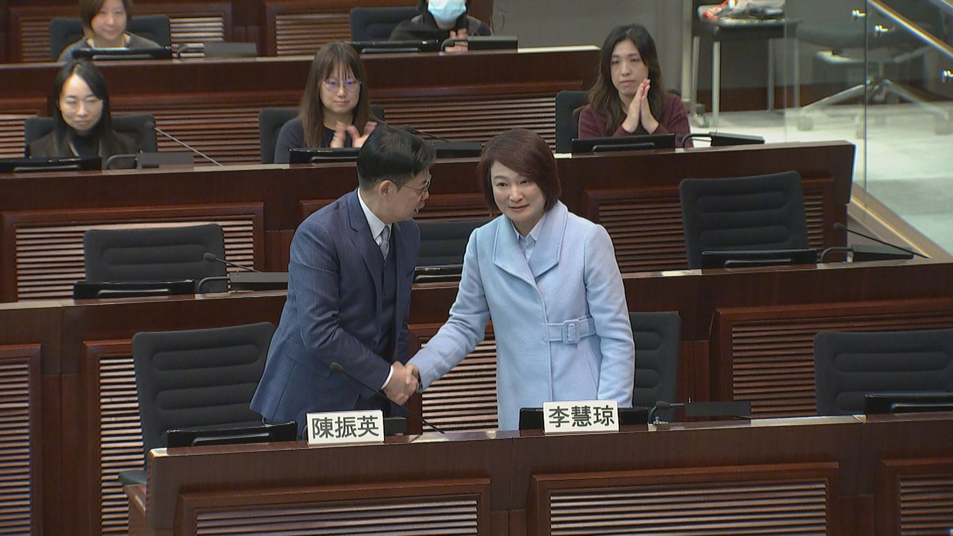 李慧琼當選新一屆立法會主席　陳振英：完全信服選舉結果