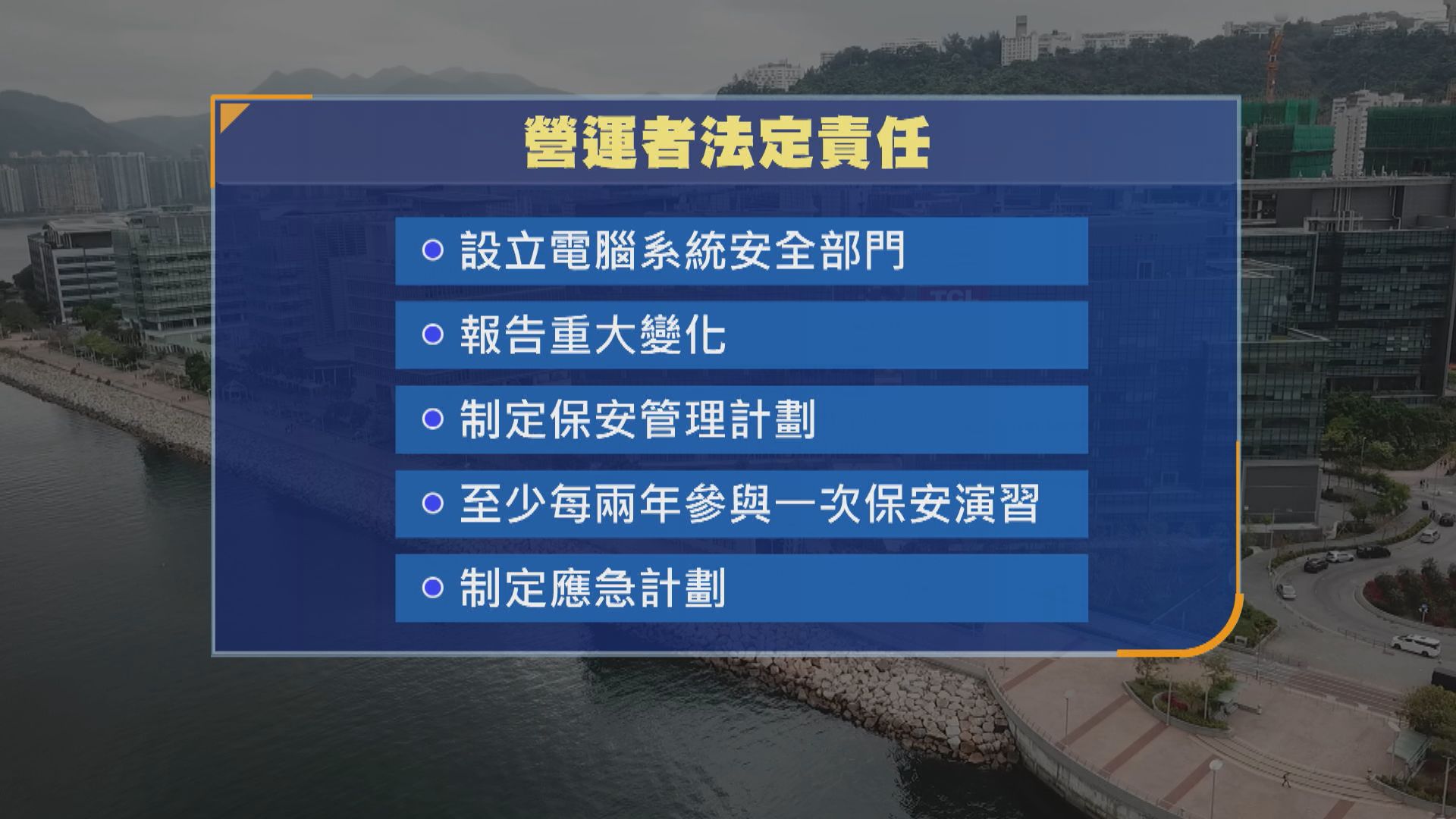 立法會三讀通過《保障關鍵基礎設施(電腦系統)條例草案》