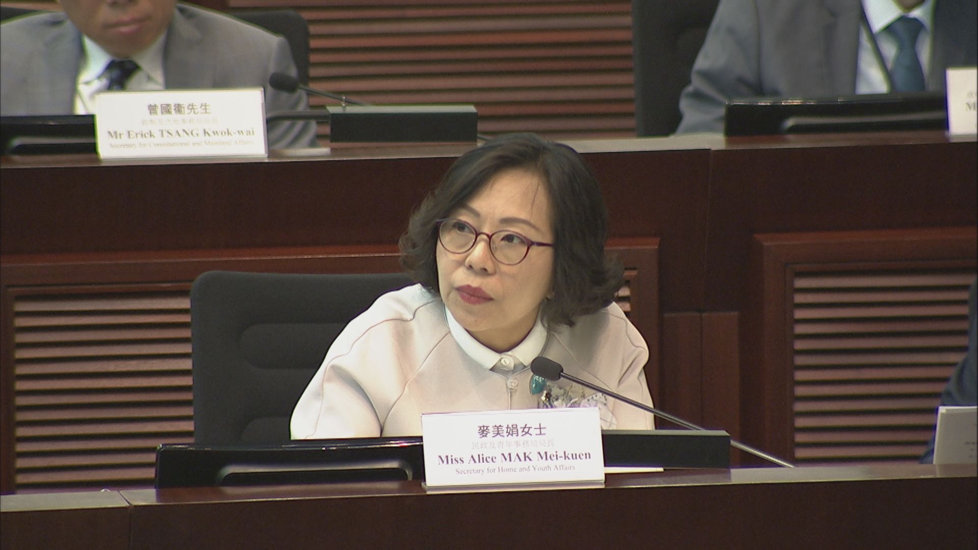 麥美娟：有需要由區議會主席決定議程 以免超越區議會職權範圍