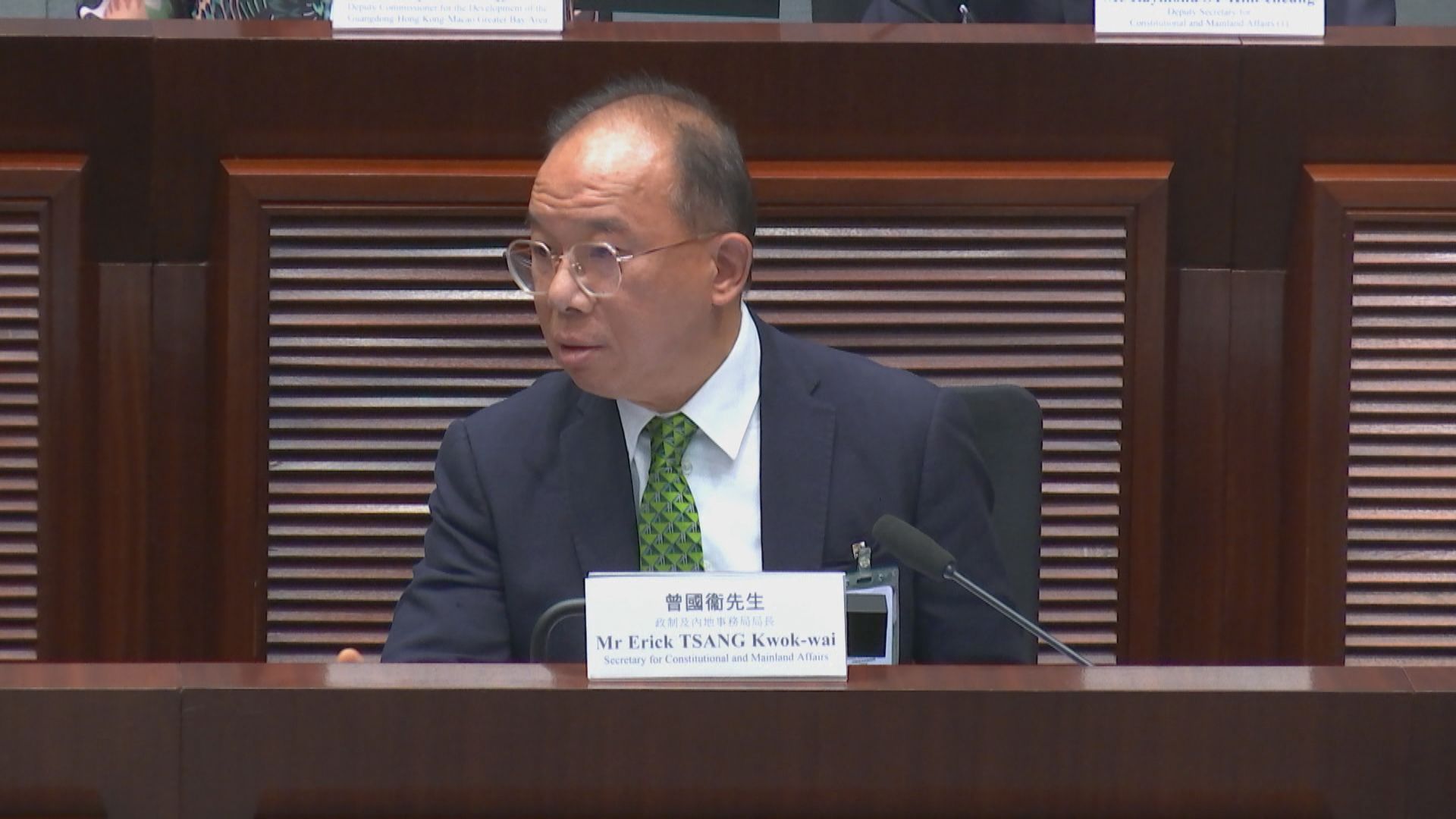 立會換屆｜曾國衞重申不為選舉投票率設硬指標　稱政局穩定或降市民投票意欲