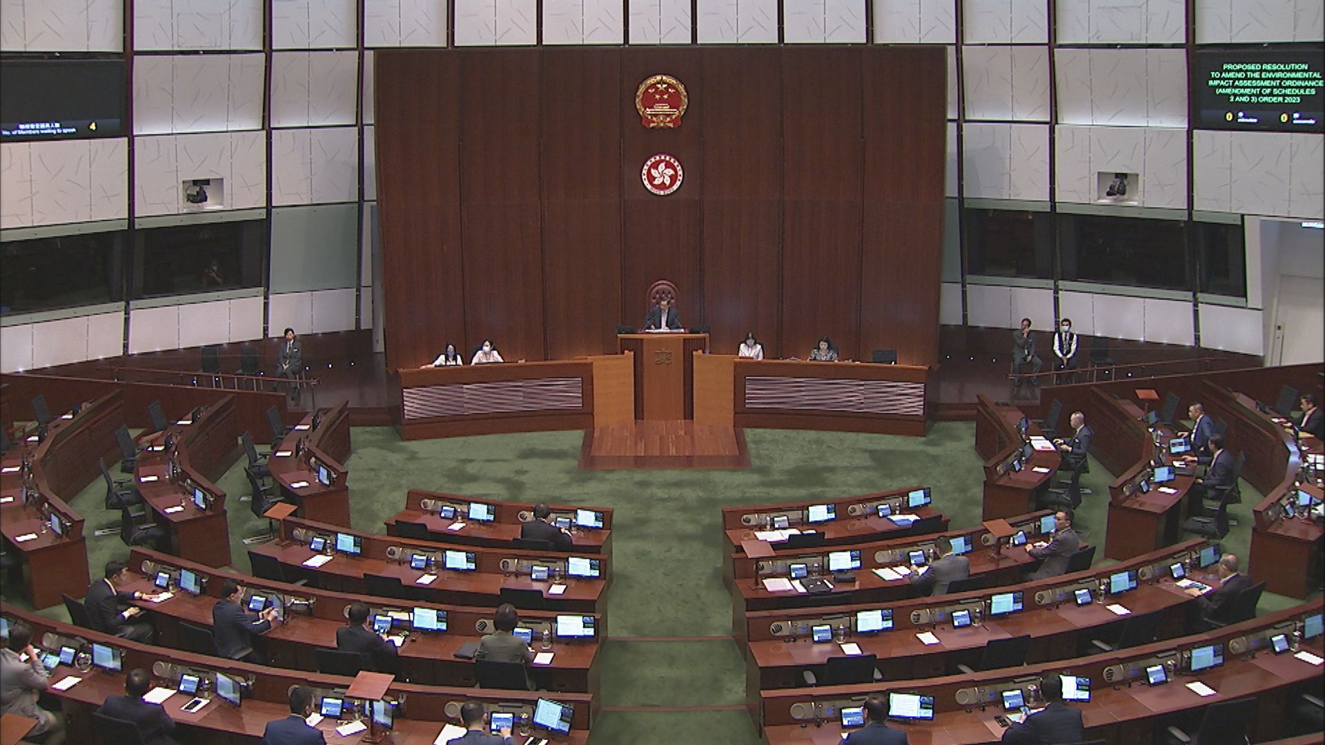 立法會通過環評條例修訂決議案