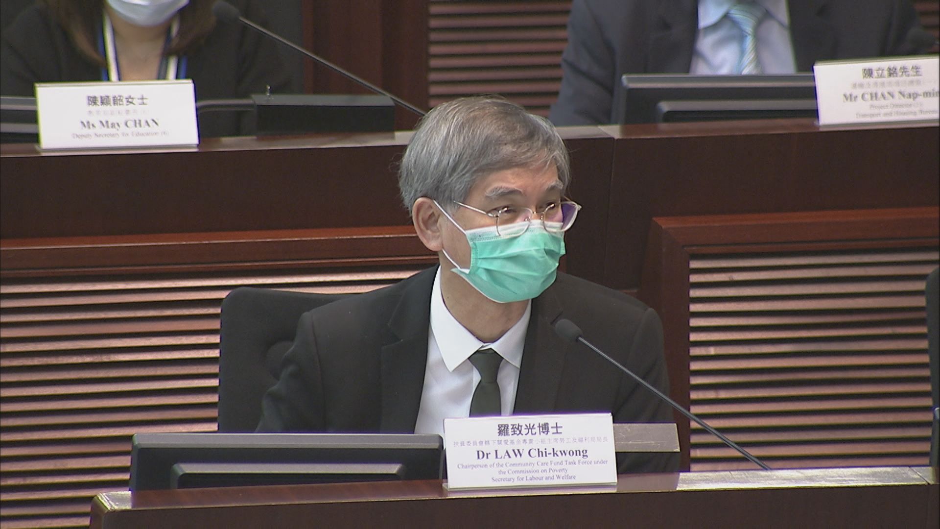 羅致光：不宜利用關愛基金設立失業援助金