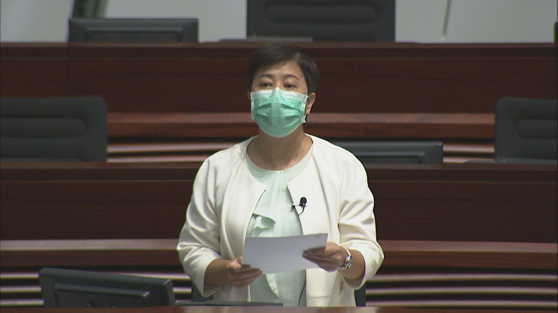 梁君彥拒絕黃碧雲提出休會辯論港區國安法