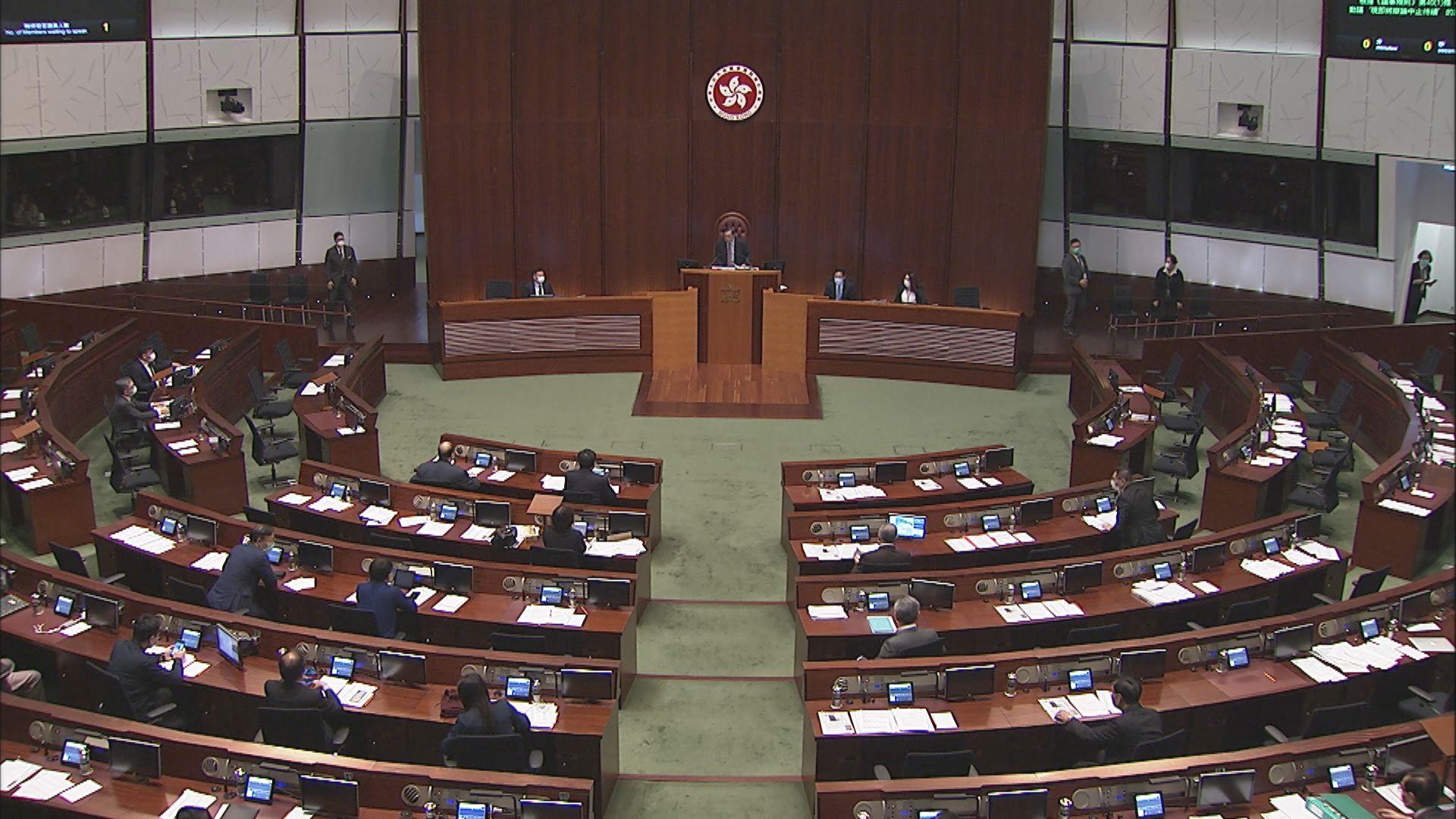 立法會大會流會後復會　繼續審議臨時撥款