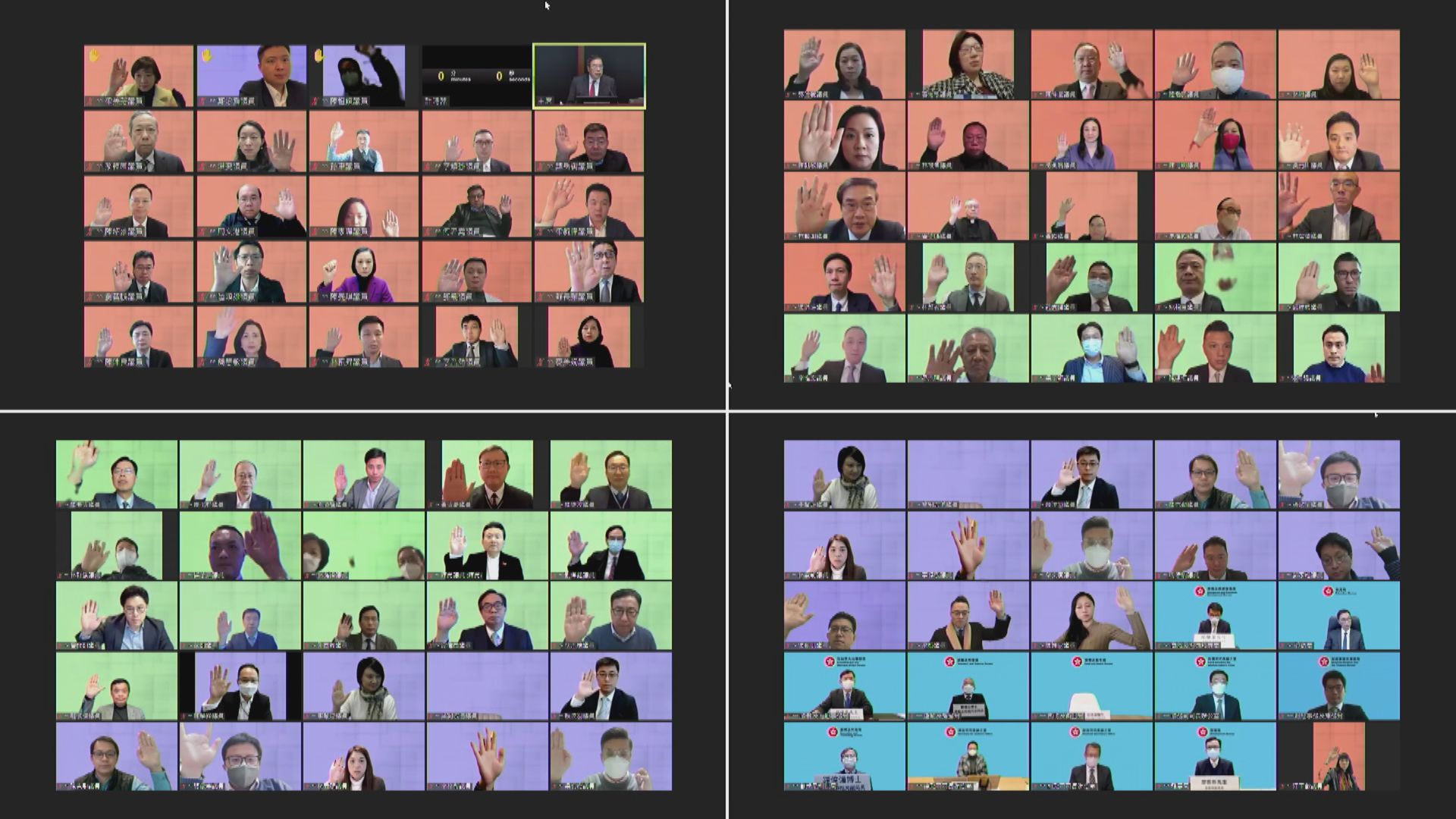 立法會通過施政報告致謝議案