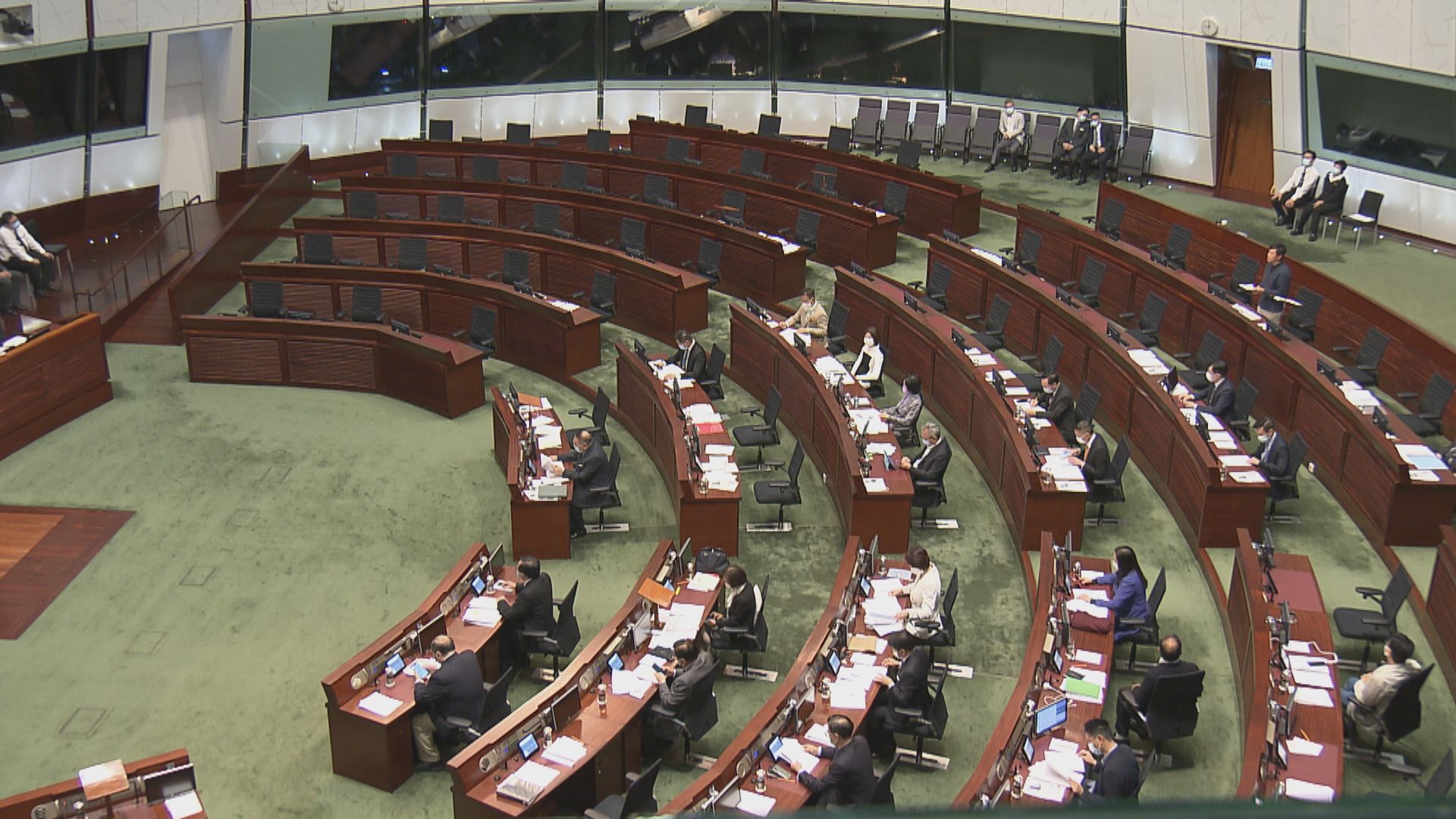 立法會大會復會　民主派議員沒出席