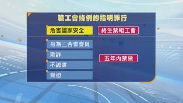 立法會三讀通過職工會修例草案　違國安者終生不能組織工會或成為工會職員