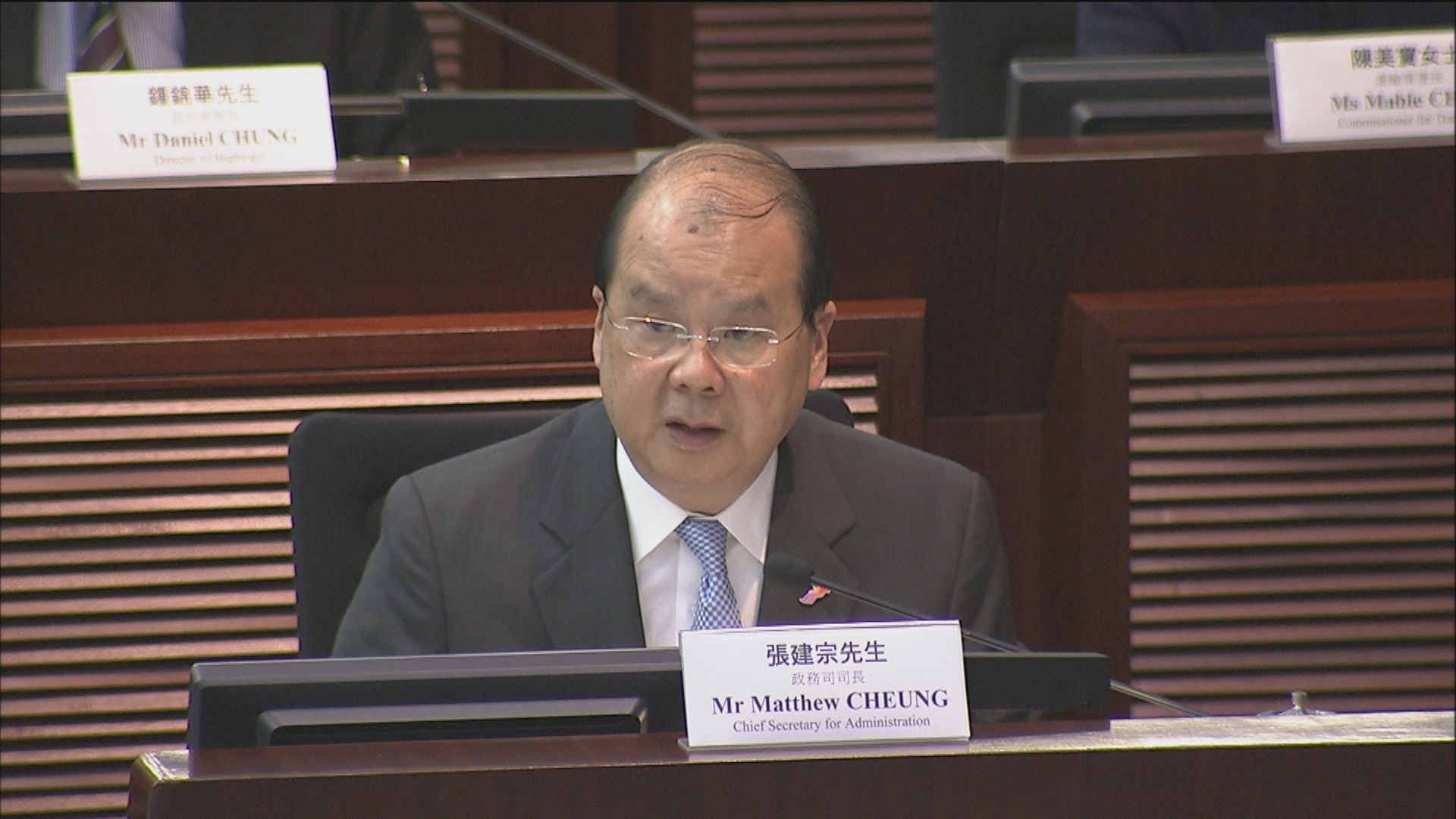 張建宗：會以誠懇態度檢視颱風善後機制