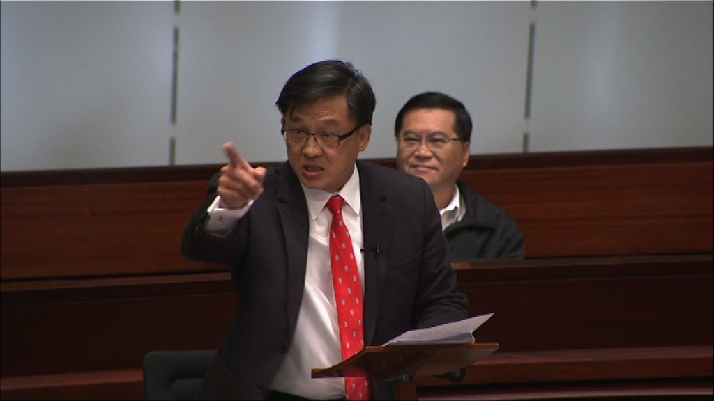 立會通過不處理譴責何君堯「殺無赦」言論議案