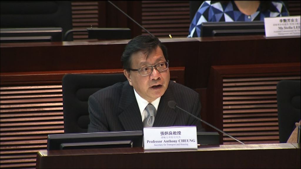 張炳良：鐵路2031年佔公共交通約四成