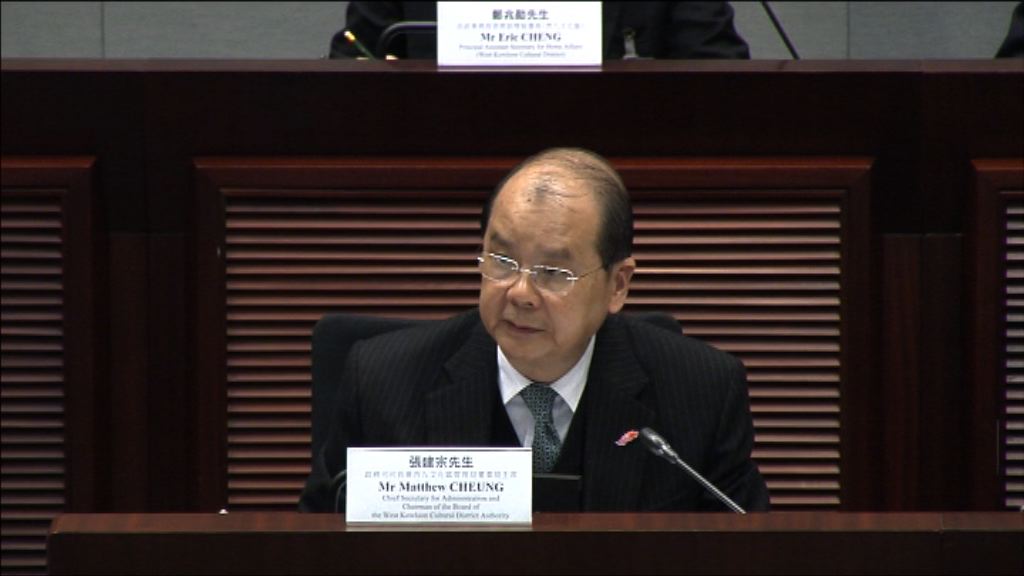 張建宗否認西九財政管理不善