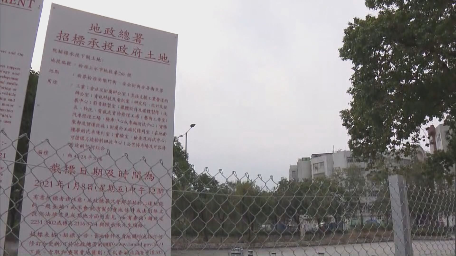 粉嶺工業用地中午截標