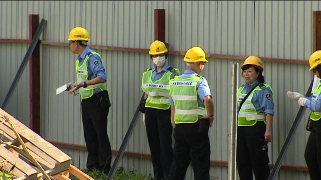 工人及保安駐守馬屎埔　未有行動