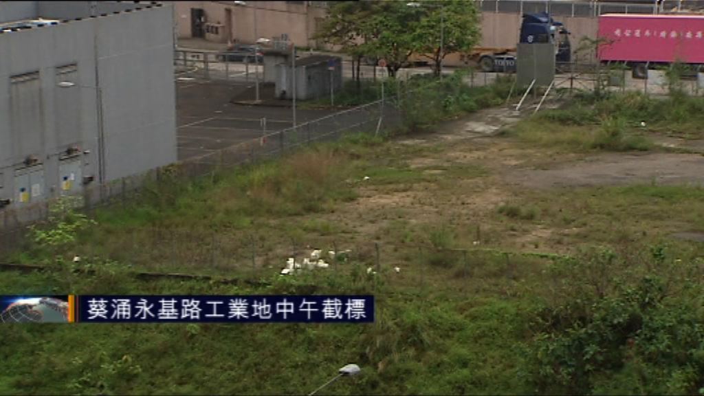葵涌永基路工業地中午截標　暫接兩標書