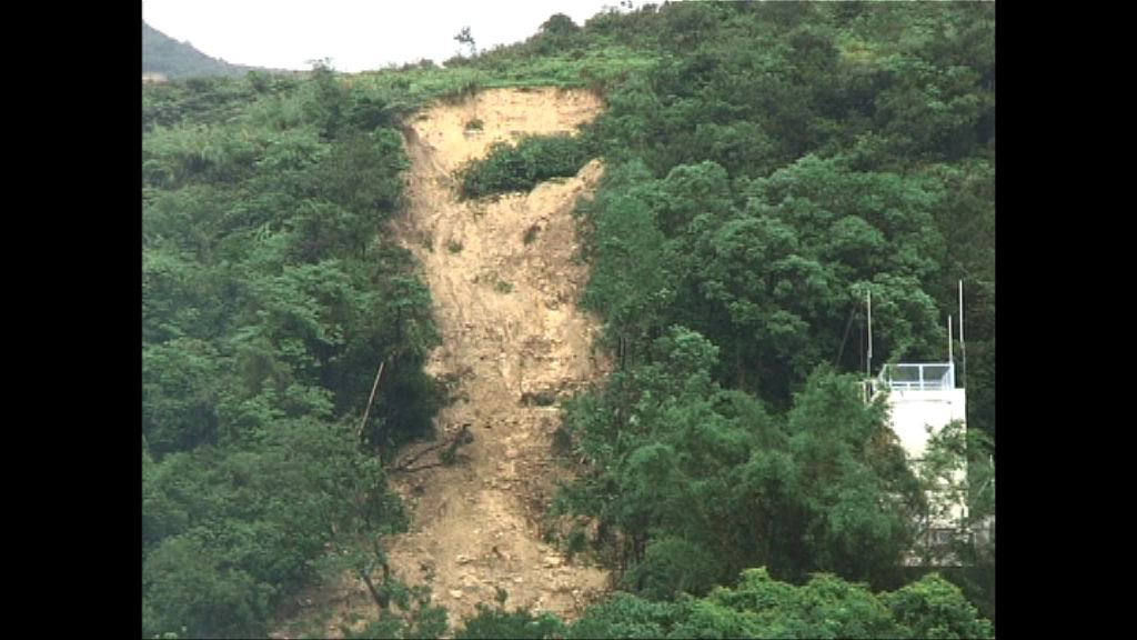 政府建泥石壩減山泥傾瀉破壞