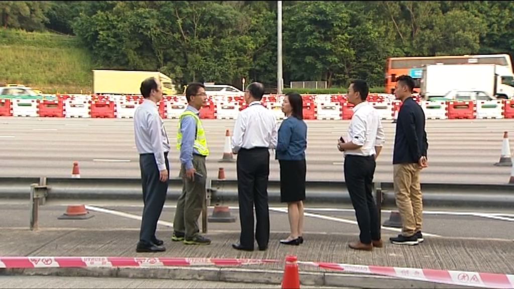 陳帆視察青嶼幹線收費廣場