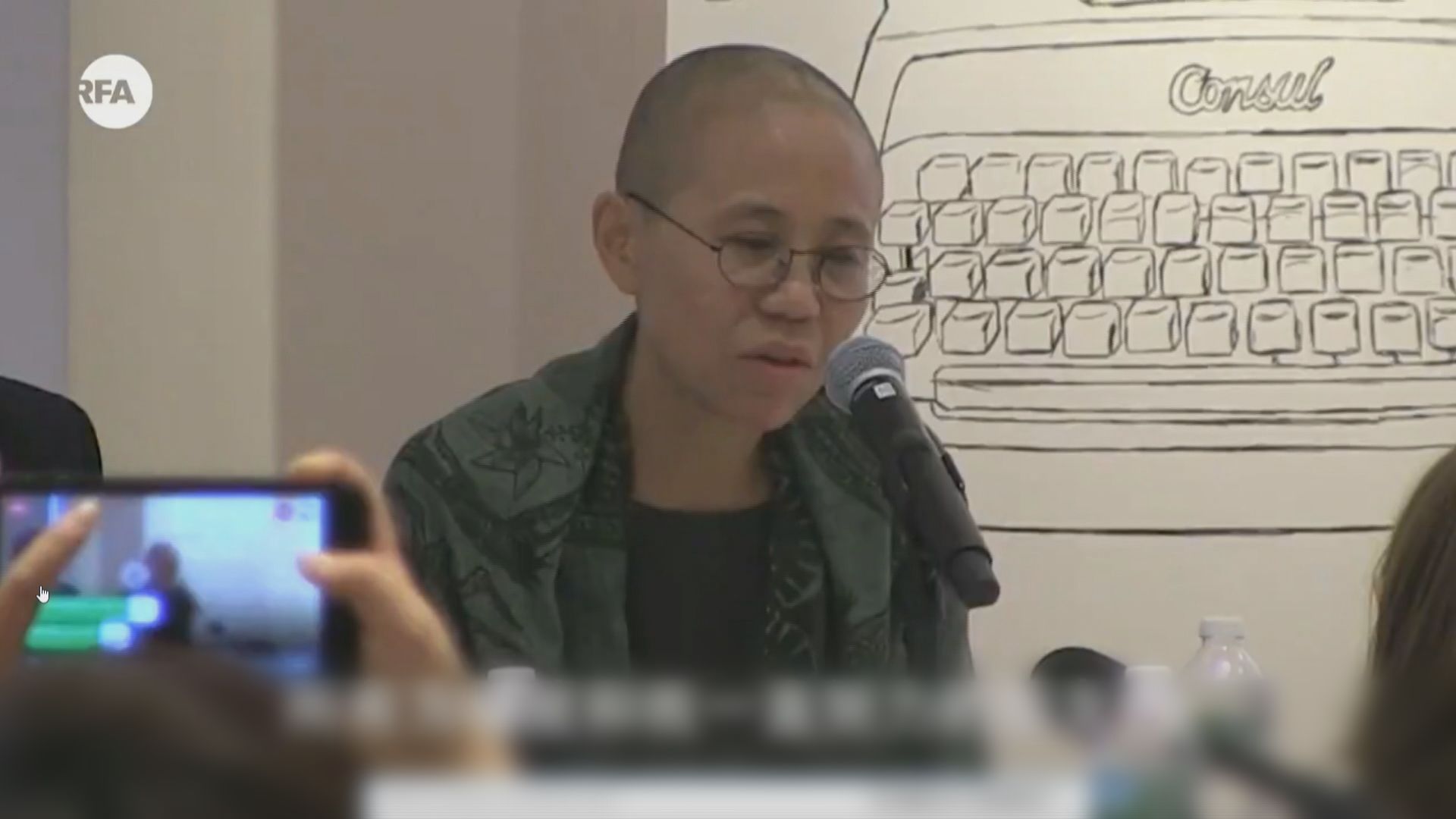 劉霞首次公開露面及講話