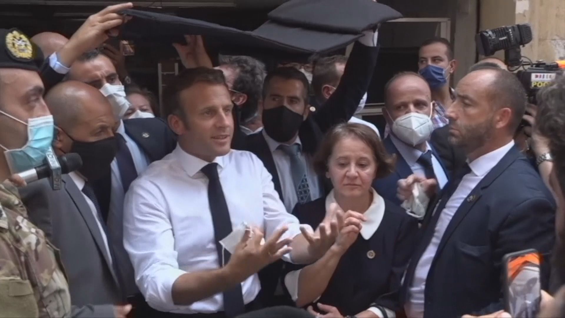 法國總統馬克龍到訪貝魯特　指會為黎巴嫩籌款