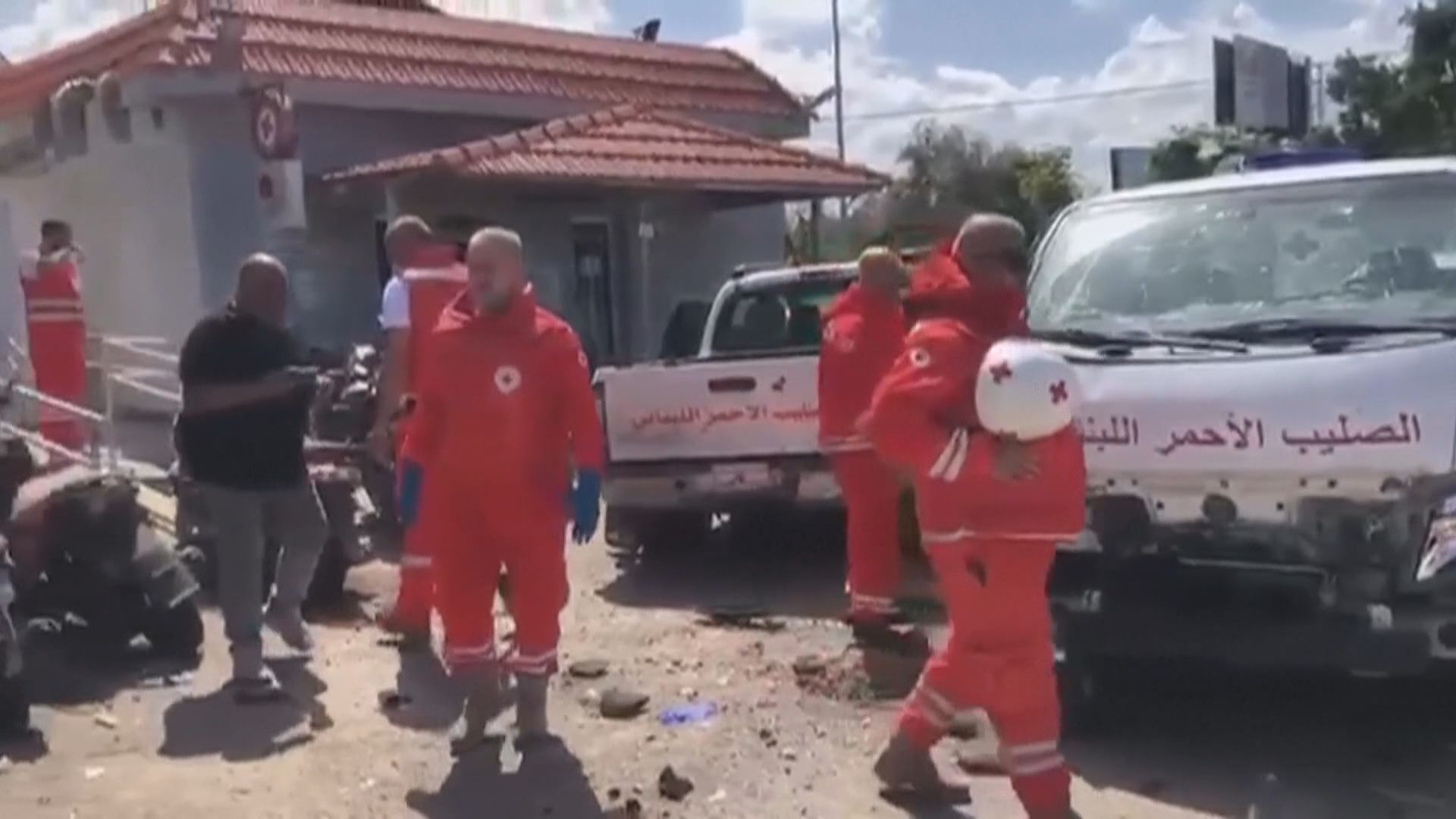 黎巴嫩有紅十字會設施遭以軍空襲致一死