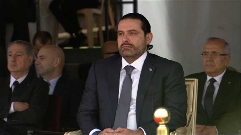 哈里里出席黎巴嫩獨立日閲兵