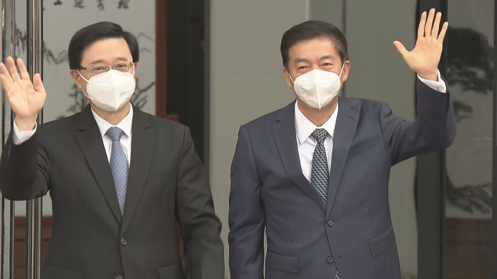 李家超到訪四個中央駐港機構