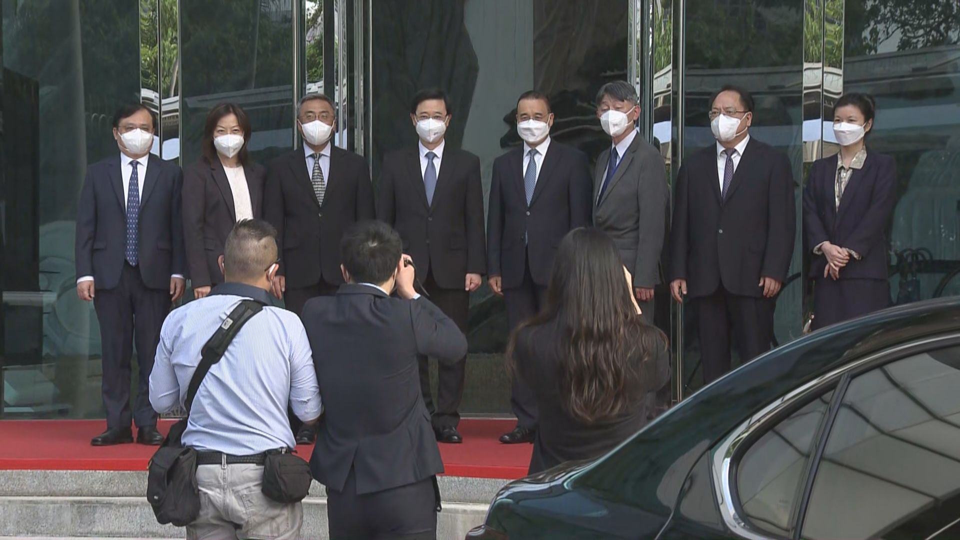 李家超到訪四個中央駐港機構