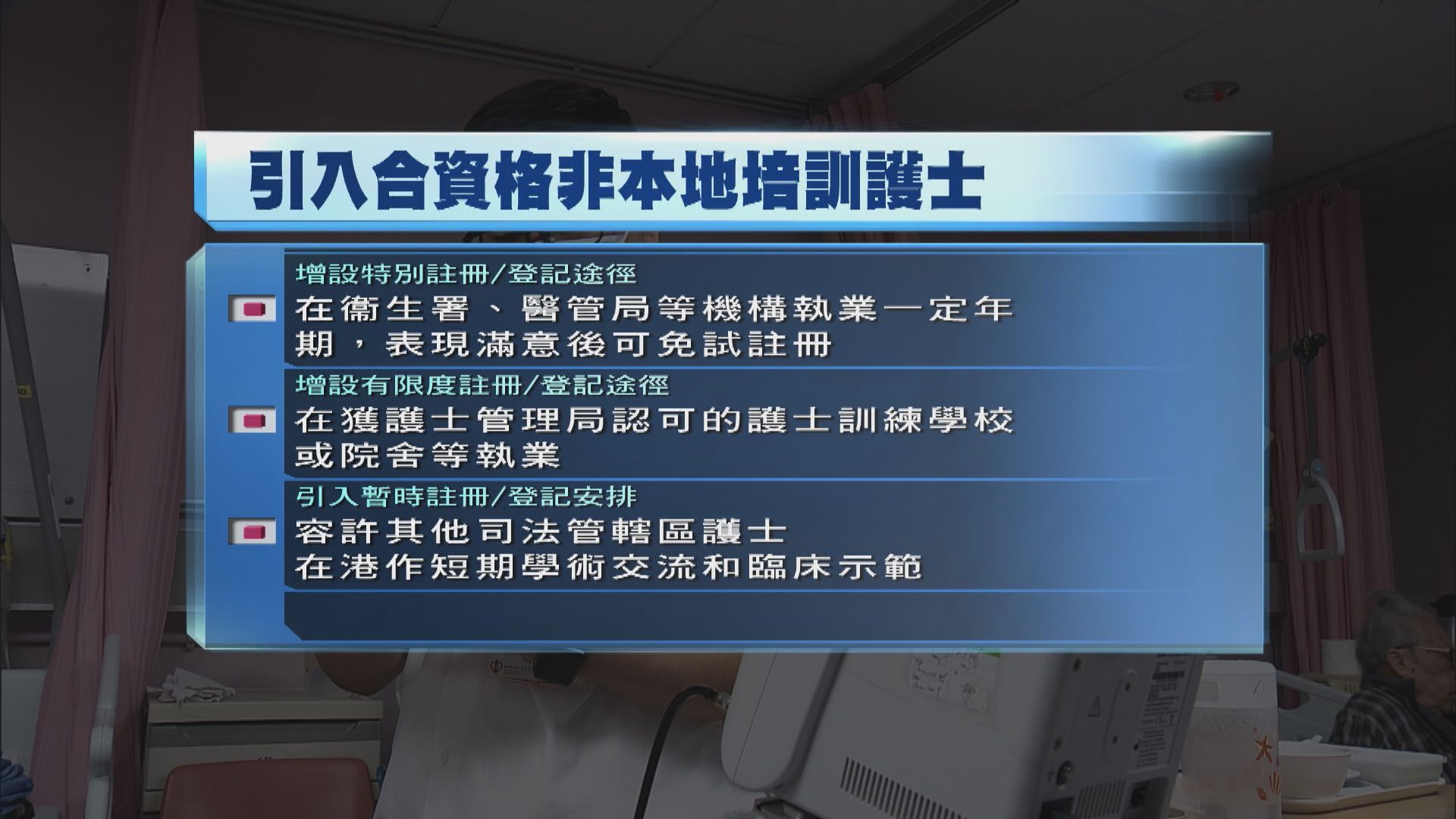 政府擬修例引入海外護士　病人組織倡要求有一定年資
