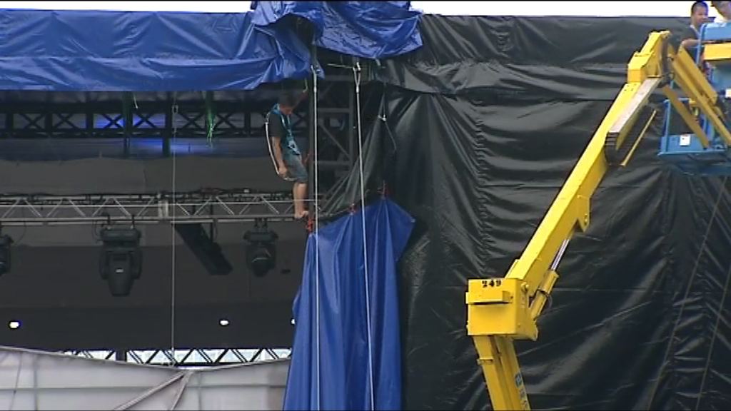 拆除帳篷　黎明演唱會獲准舉行