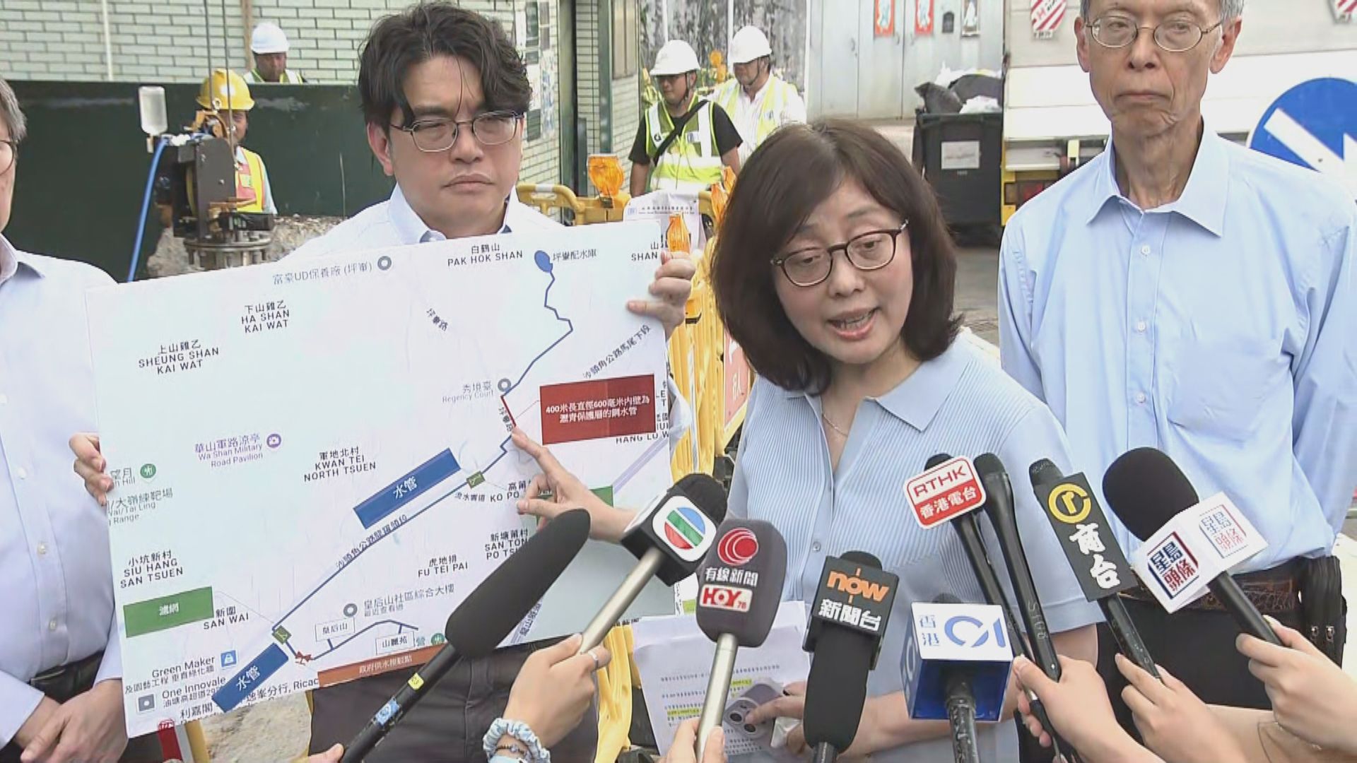 皇后山邨食水黑點｜甯漢豪視察粉嶺供水系統　承認可更早抽樣本化驗及通知公眾