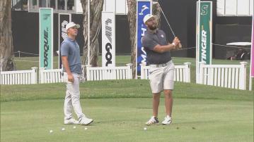 LIV高爾夫聯賽 球手在粉嶺高爾夫球場練習