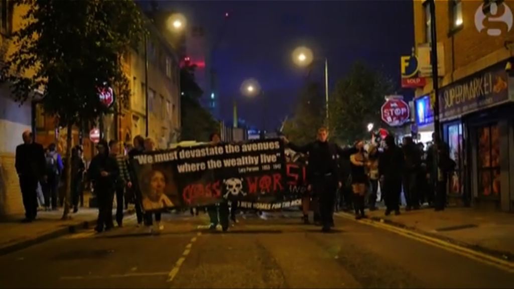 倫敦不時出現反仕紳化示威