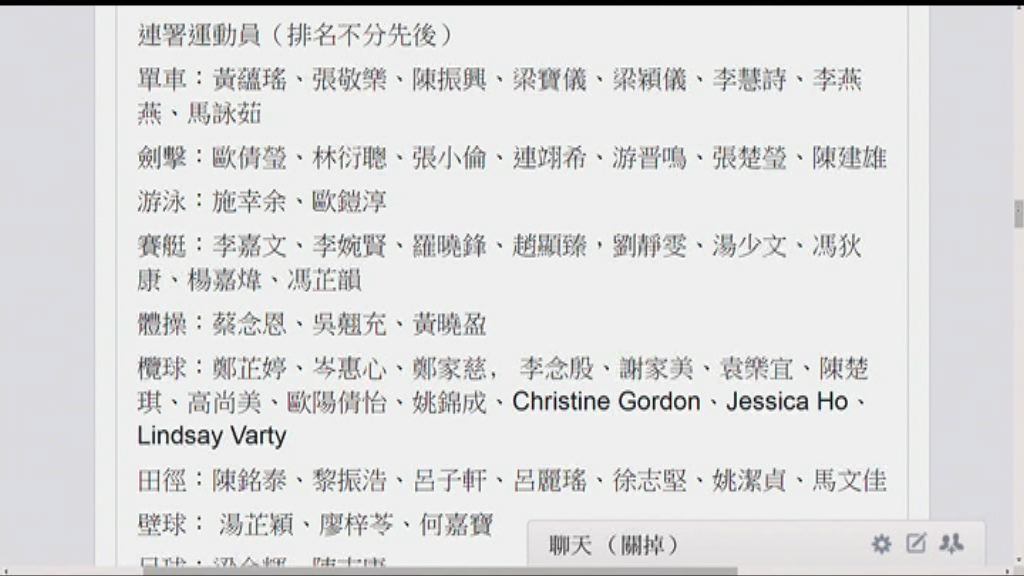 一批運動員聯署促關注性侵犯事件