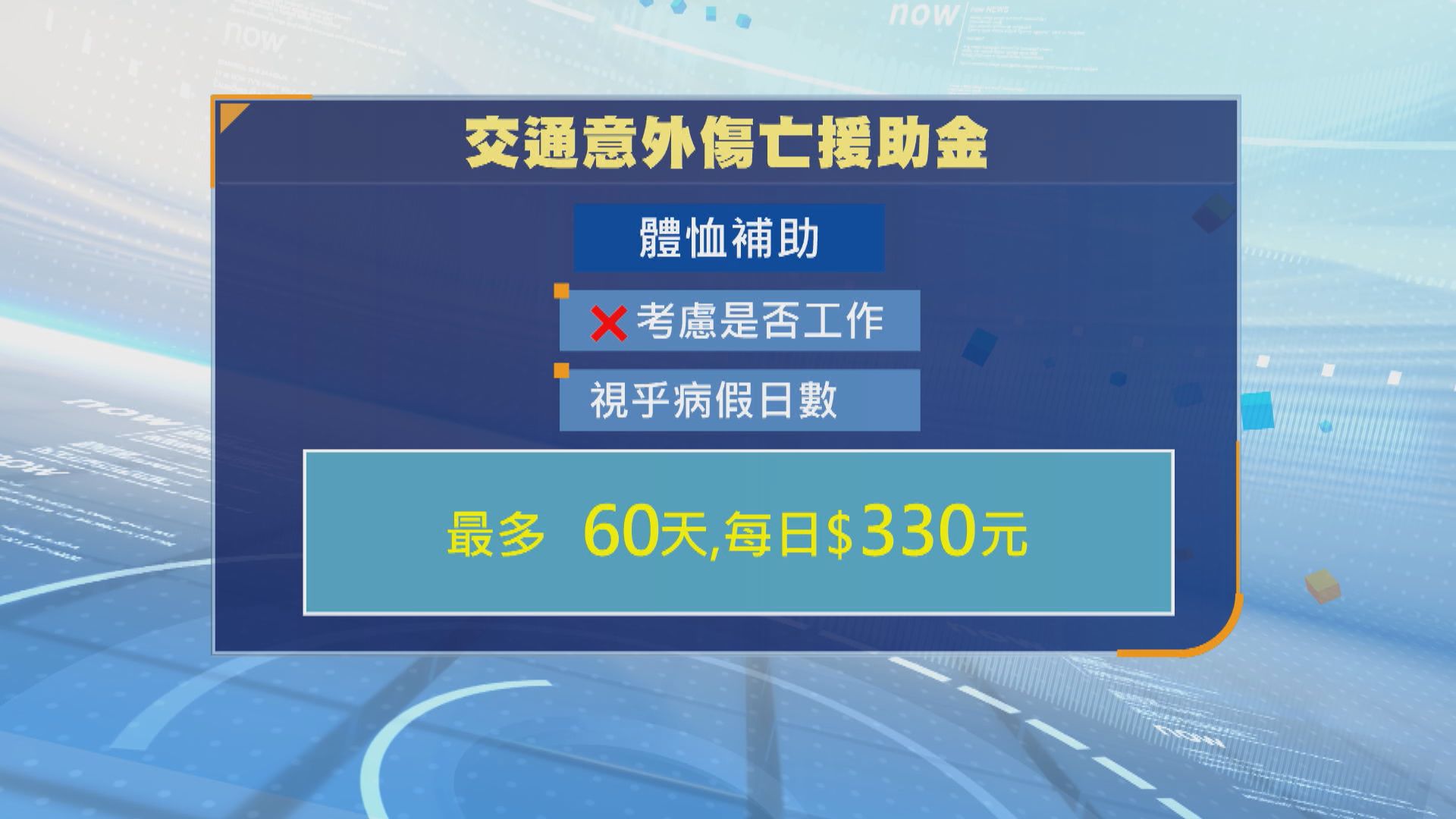 打擊濫用｜當局倡交通意外傷亡援助金合併其中兩補助項目　料年省約3.2億