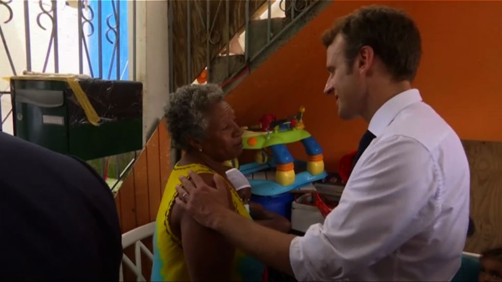 馬克龍承諾盡快重建法屬加勒比海災區