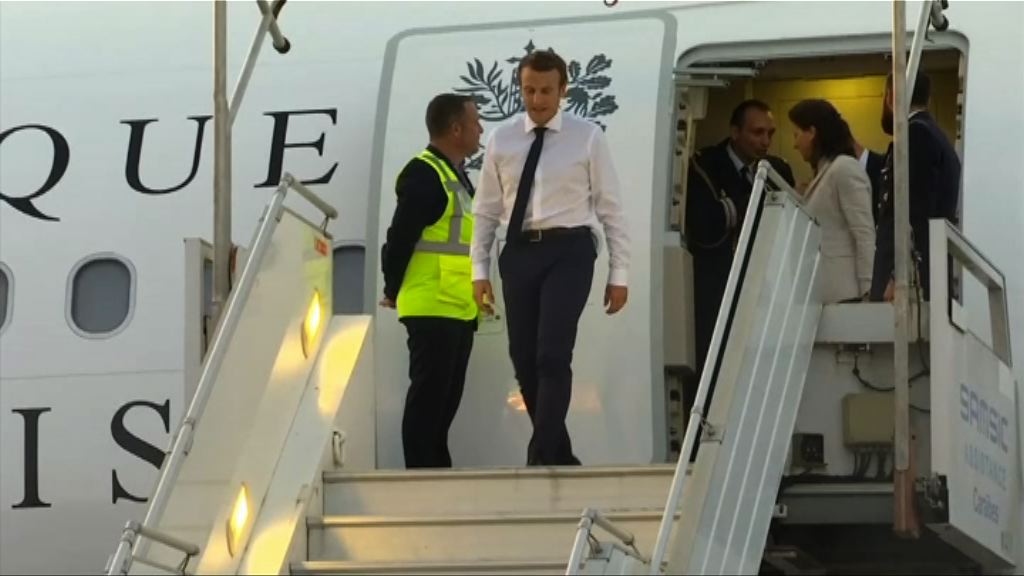 馬克龍到加勒比海島國視察災情