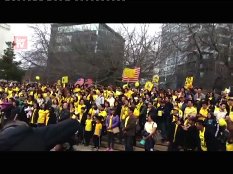 全球逾五十城市響應大馬反政府示威