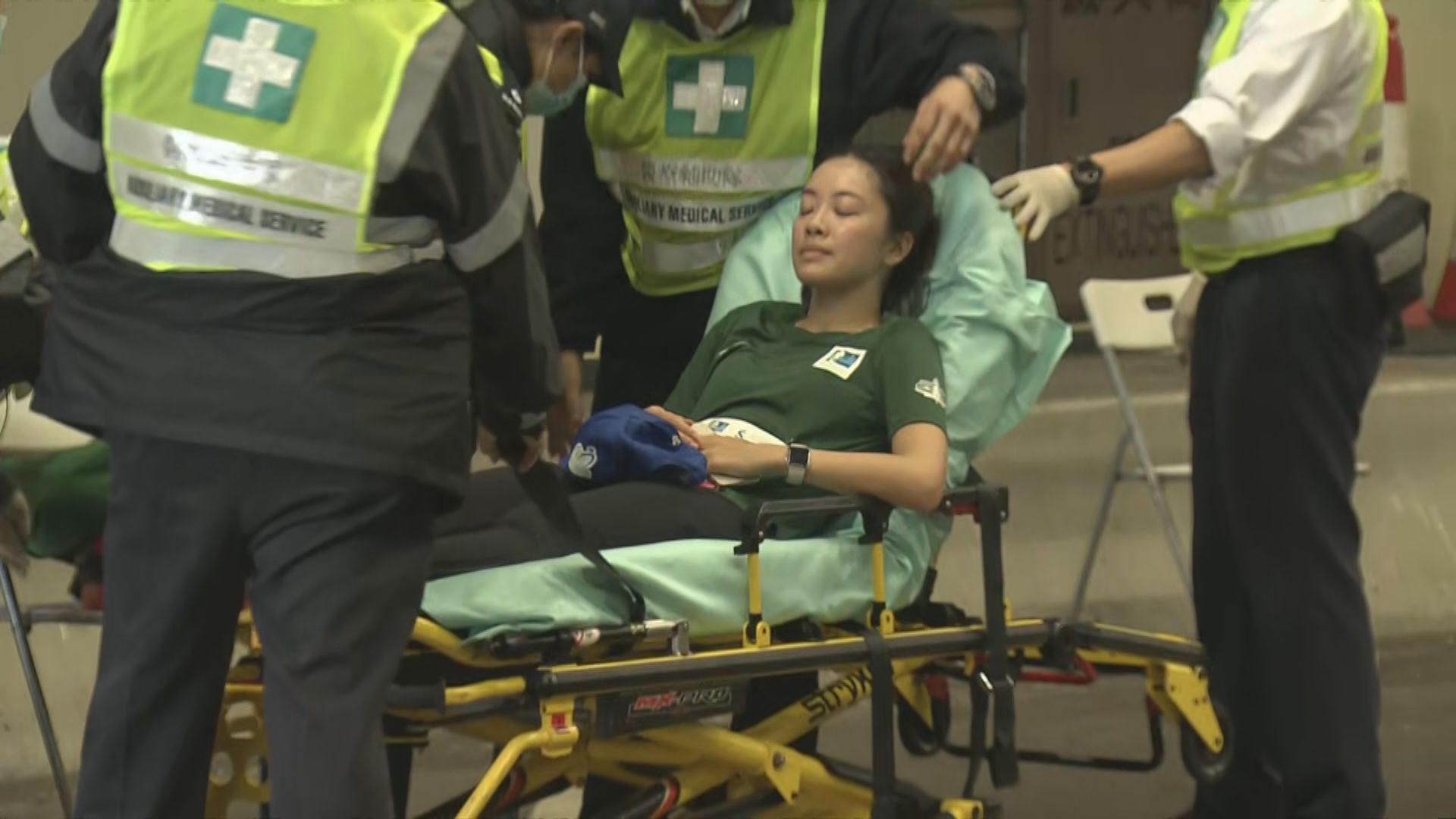 截至下午二時　有34名跑手不適送院