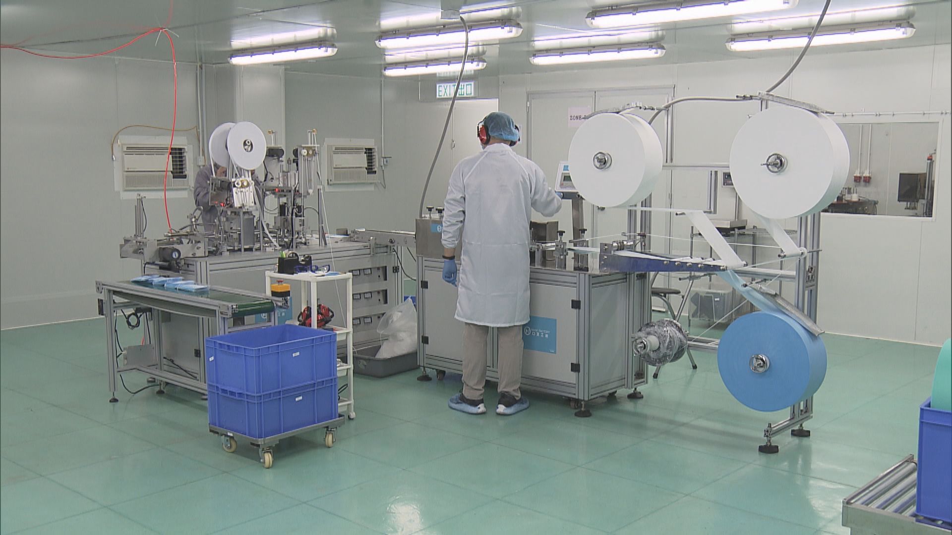 政府與19條口罩生產線簽約　本月下旬起向政府供貨